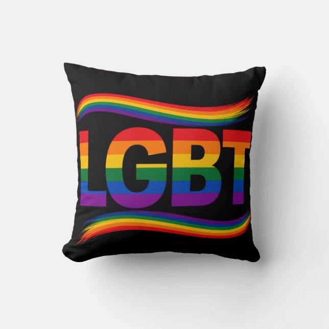 LGBT Rainbow Pride Cushion (Front)