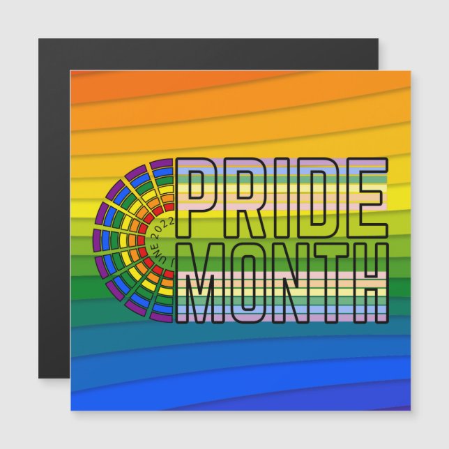 LGBT Rainbow Pride flag  Car Magnet (Front/Back)