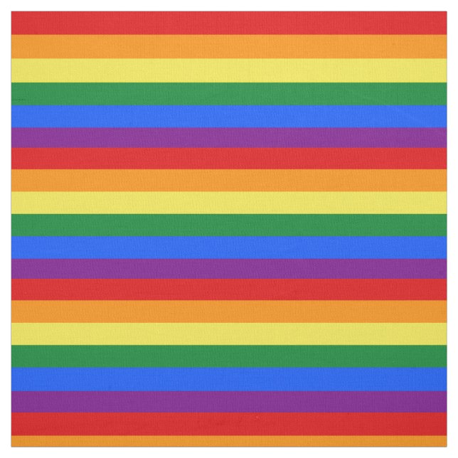 LGBT Rainbow Pride Flag Fabric (Swatch)
