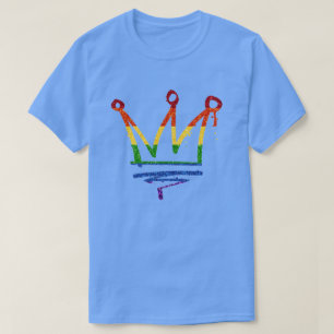 LGBT Rainbow Pride Glitter Crown T-Shirt