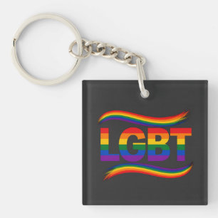 LGBT Rainbow Pride Key Ring