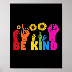 LGBT Rainbow Pride Month  ASL  Be Kind Hand Sign L