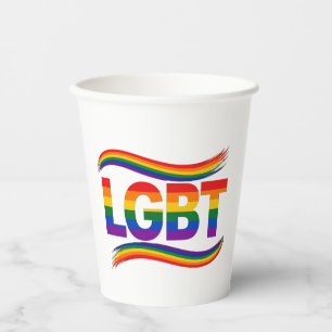 LGBT Rainbow Pride Paper Cups