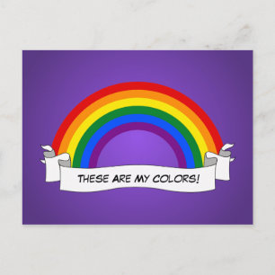 LGBT rainbow pride  Postcard