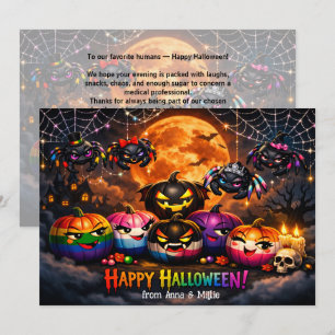 🕷️🌈LGBT Rainbow Pumpkin Patch  card
