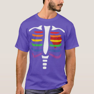 LGBT Rainbow Skeleton T-Shirt