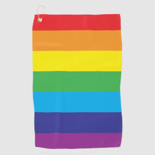 Lgbt Rainbow Stripes Lgbt Golf Towel