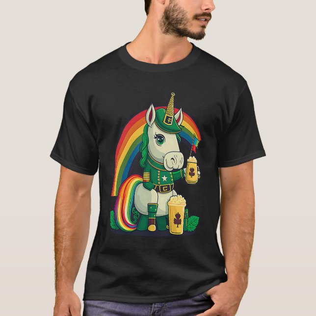 LGBT Rainbow Supporter Gay St Patricks Day  1 T-Shirt (Front)