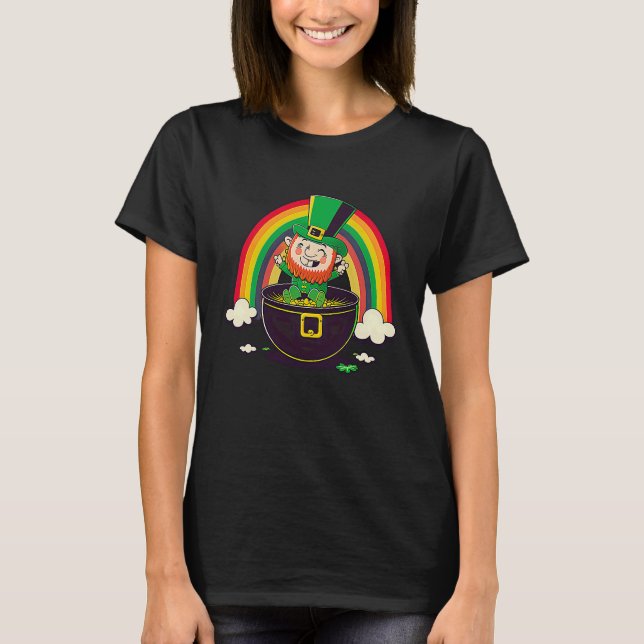 LGBT Rainbow Supporter Gay St Patricks Day  3 T-Shirt (Front)