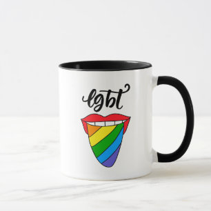 LGBT Rainbow Tongue Mug