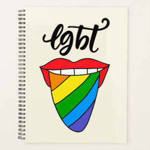 LGBT Rainbow Tongue Planner