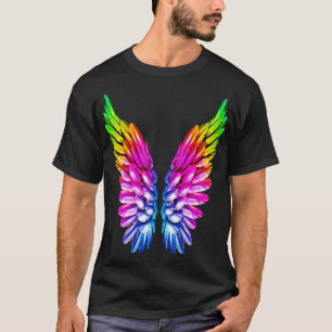 LGBT Rainbow Wings Rainbow Gay  Lesbian Pride Ange T-Shirt