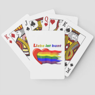 LGBT Regenbogen 2 - Love Spielkarten Playing Cards