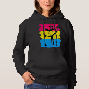 Lgbt Resist Fist Vintage Hand Pansexual Flag Pan P Hoodie