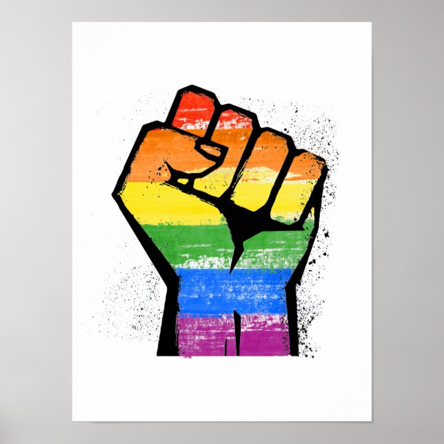 LGBT Resistance Fist Poster (Front)