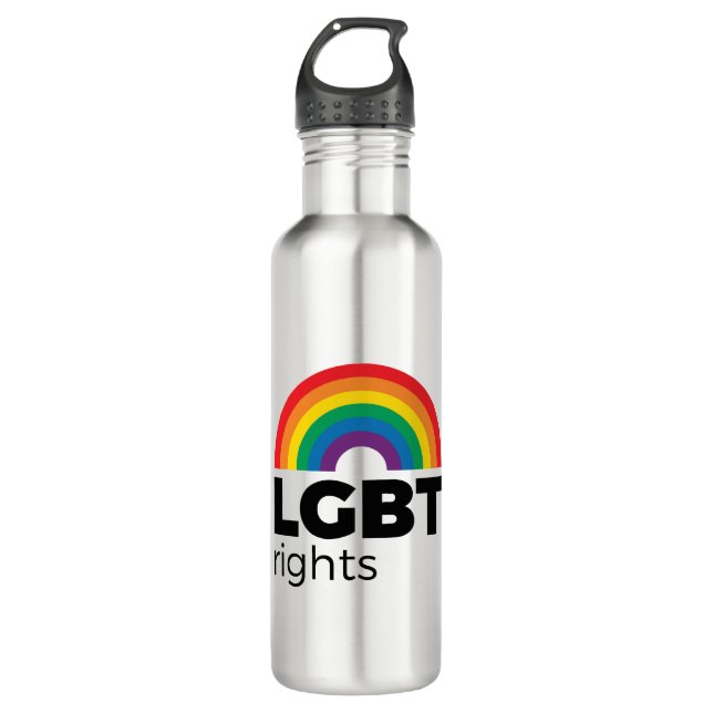 LGBT Rights Rainbow 710 Ml Water Bottle (Front)