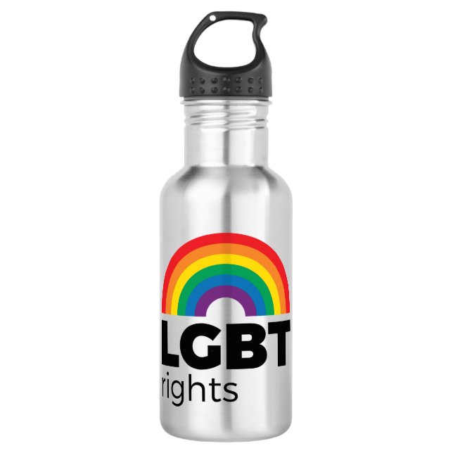 LGBT Rights Rainbow 710 Ml Water Bottle (Front)