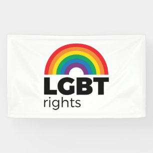 LGBT Rights Rainbow Banner