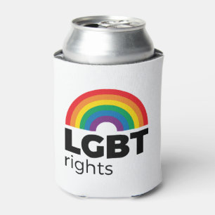 LGBT Rights Rainbow Can Cooler