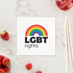 LGBT Rights Rainbow Napkin