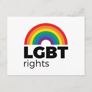 LGBT Rights Rainbow Postcard