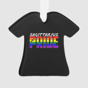 LGBT Sagittarius Pride Flag Zodiac Sign Ornament