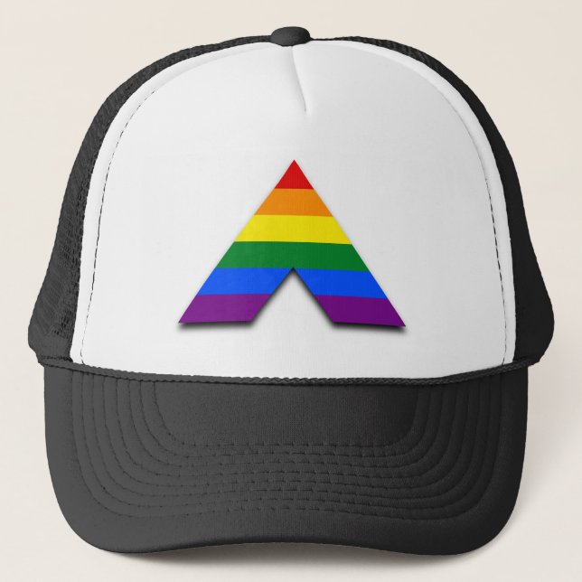 LGBT straight ally flag Trucker Hat (Front)