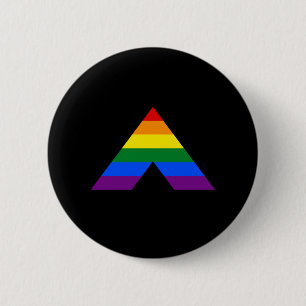LGBT straight ally pyramid symbol 6 Cm Round Badge