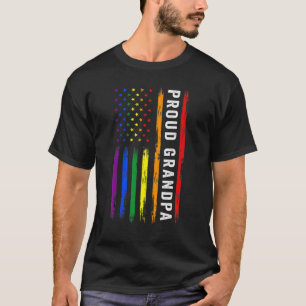 Lgbt Support Proud Grandpa Lgbt Flag Grandpa Lgbt T-Shirt