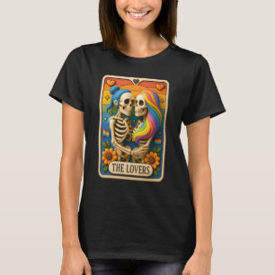 LGBT Tarot Card The Lovers Rainbow Kissing Lesbian T-Shirt