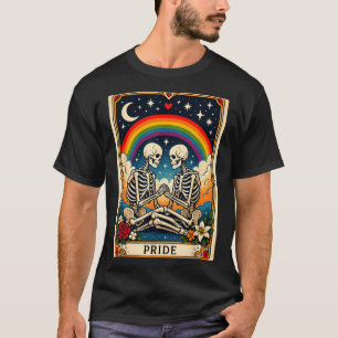 Lgbt tarot skeleton gay pride lgbtq equal rights T-Shirt
