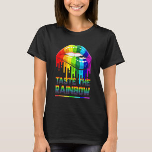 LGBT Taste Rainbow Lips s Lesbian Human Gay Pride T-Shirt