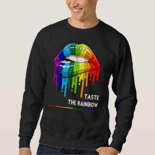 Lgbt Taste The Rainbow  Lgbt Pride  Lgbtq Rainbow  Sweatshirt