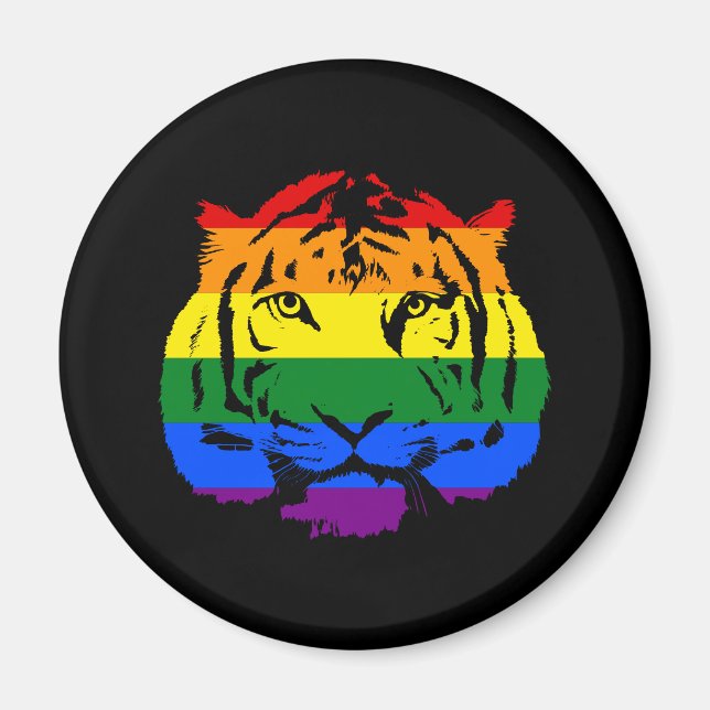 LGBT Tiger Magnet (Front)