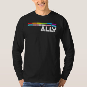 Lgbt Transgender Ally Transsexual Trans Pride Flag T-Shirt