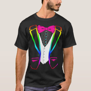 LGBT Tuxedo Costume Party Tux  T-Shirt