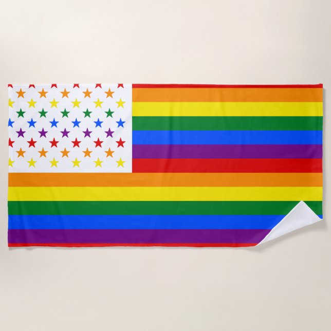 LGBT USA BEACH TOWEL (Front)