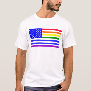 Lgbt USA Flag T-Shirt