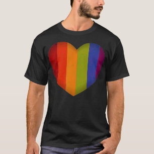 LGBT Valentines Day  Heart Pride Gay Lesbian Coupl T-Shirt