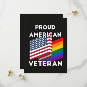 Lgbt Veterans - American Flag Save The Date