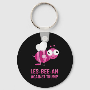 Lgbt Vs Donald Trump Gay Pride Les-bee-an Against Key Ring