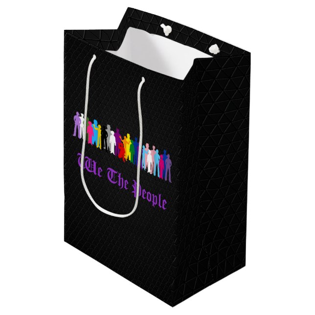 LGBT We The People design Medium Gift Bag (Front Angled)