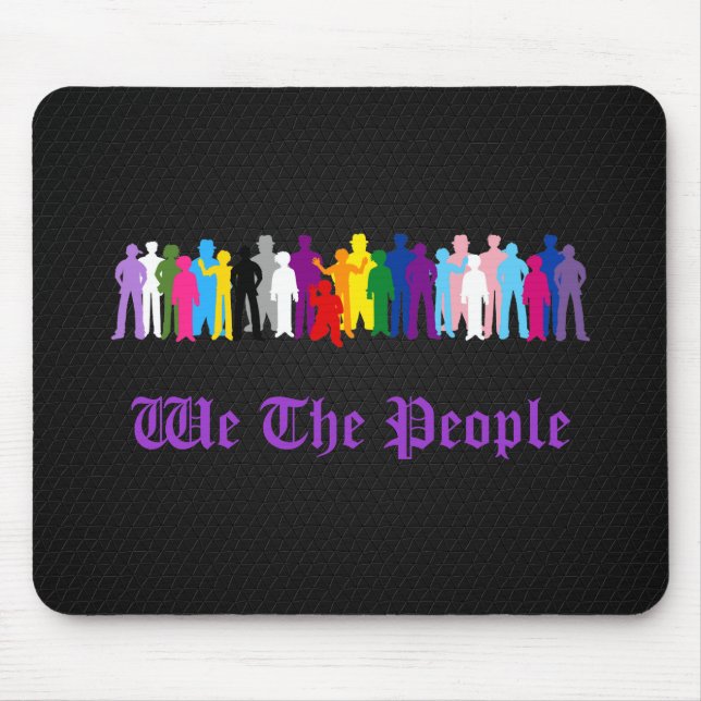 LGBT We The People design Mouse Mat (Front)