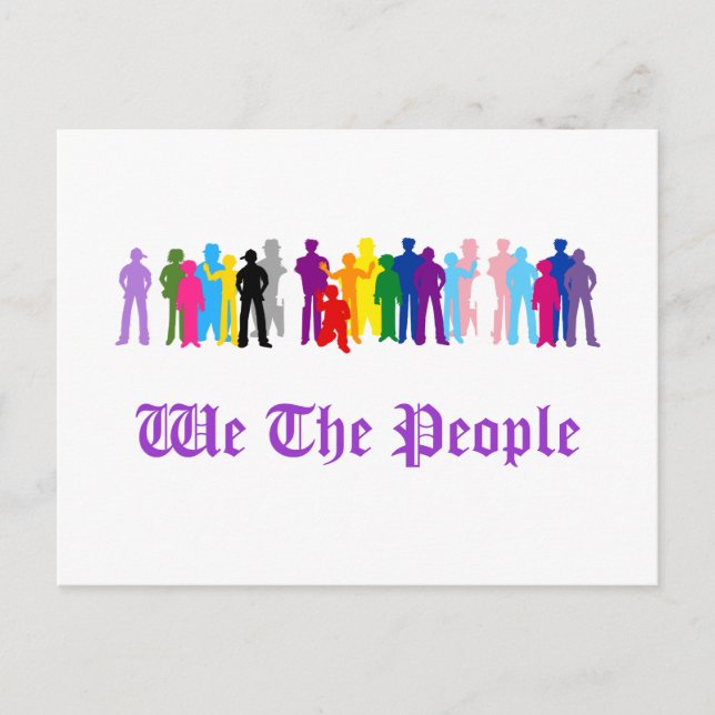 LGBT We The People design Postcard (Front)