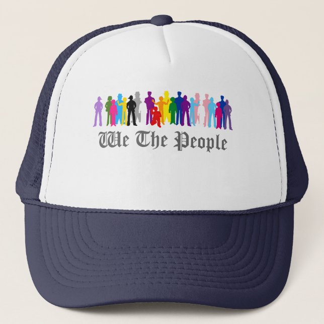 LGBT We The People design Trucker Hat (Front)