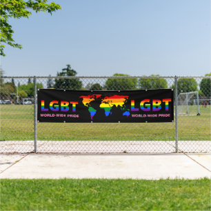 LGBT WORLD-WIDE PRIDE PARADE BANNER
