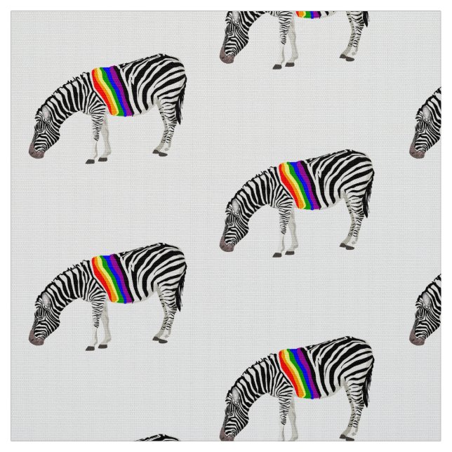LGBT Zebra Fabric (Swatch)