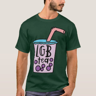 LGBTea Funny LGBTQ Pun Pride Month Gay Boba Tea Lo T-Shirt