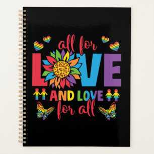 LGBTQ - All For Love and Love For All Planner