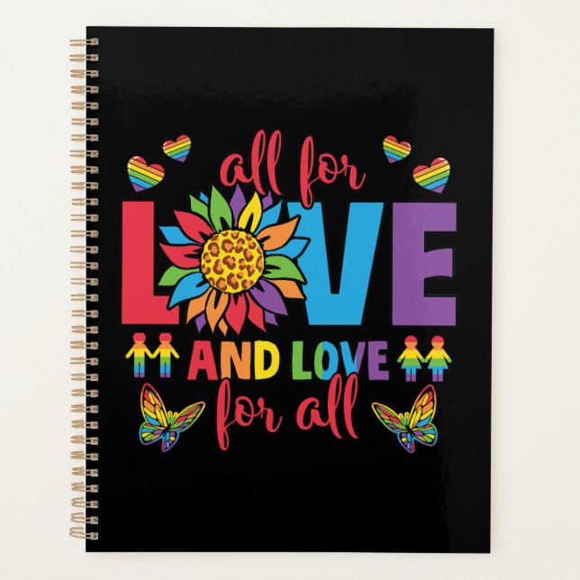 LGBTQ - All For Love and Love For All Planner (Front)